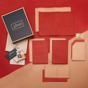 皮革 x 情侶專屬黃銅模具 手縫材料包護照套套裝C SPS012