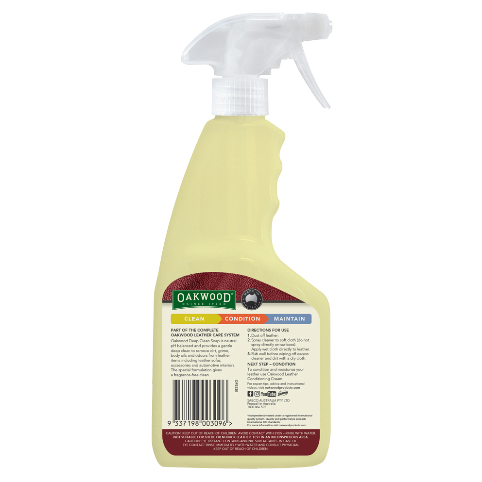 Oakwood 皮革深層清潔劑 (500ml)