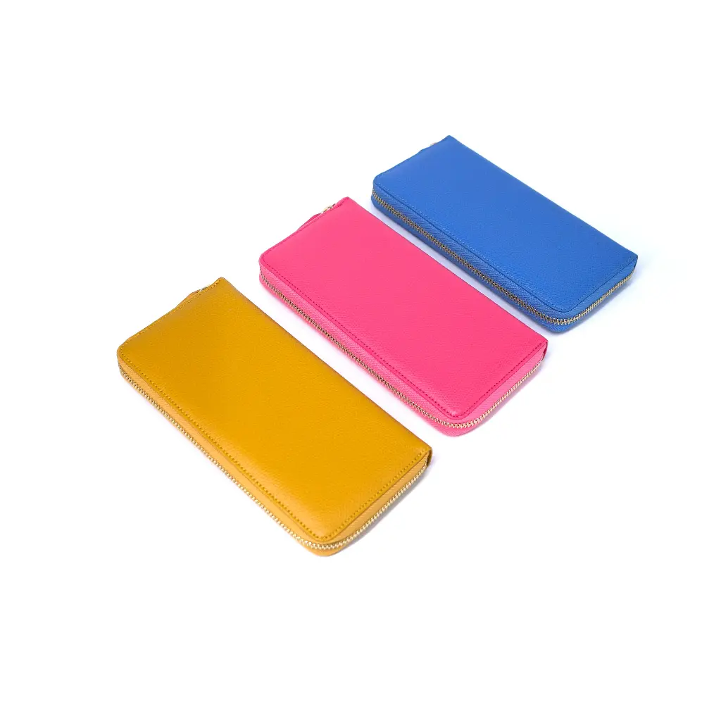 Epsom 皮革长银包｜12卡位＋双钞位＋拉链零钱位｜18 Colour