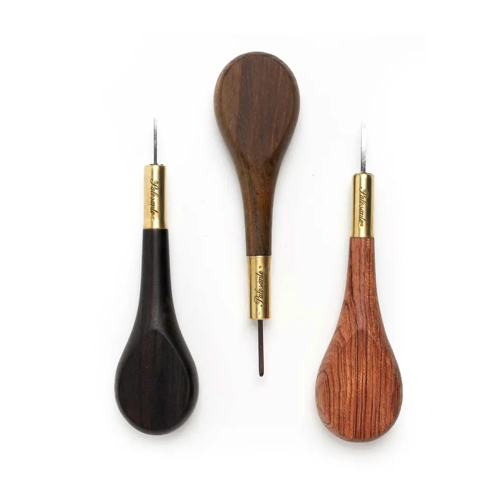 Palosanto Factory Flat Awl - pemegang bubinga