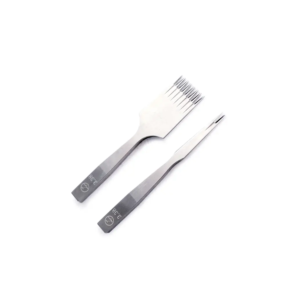 The Lederer France Pricking Iron(2 Prong/ 6 Prong)