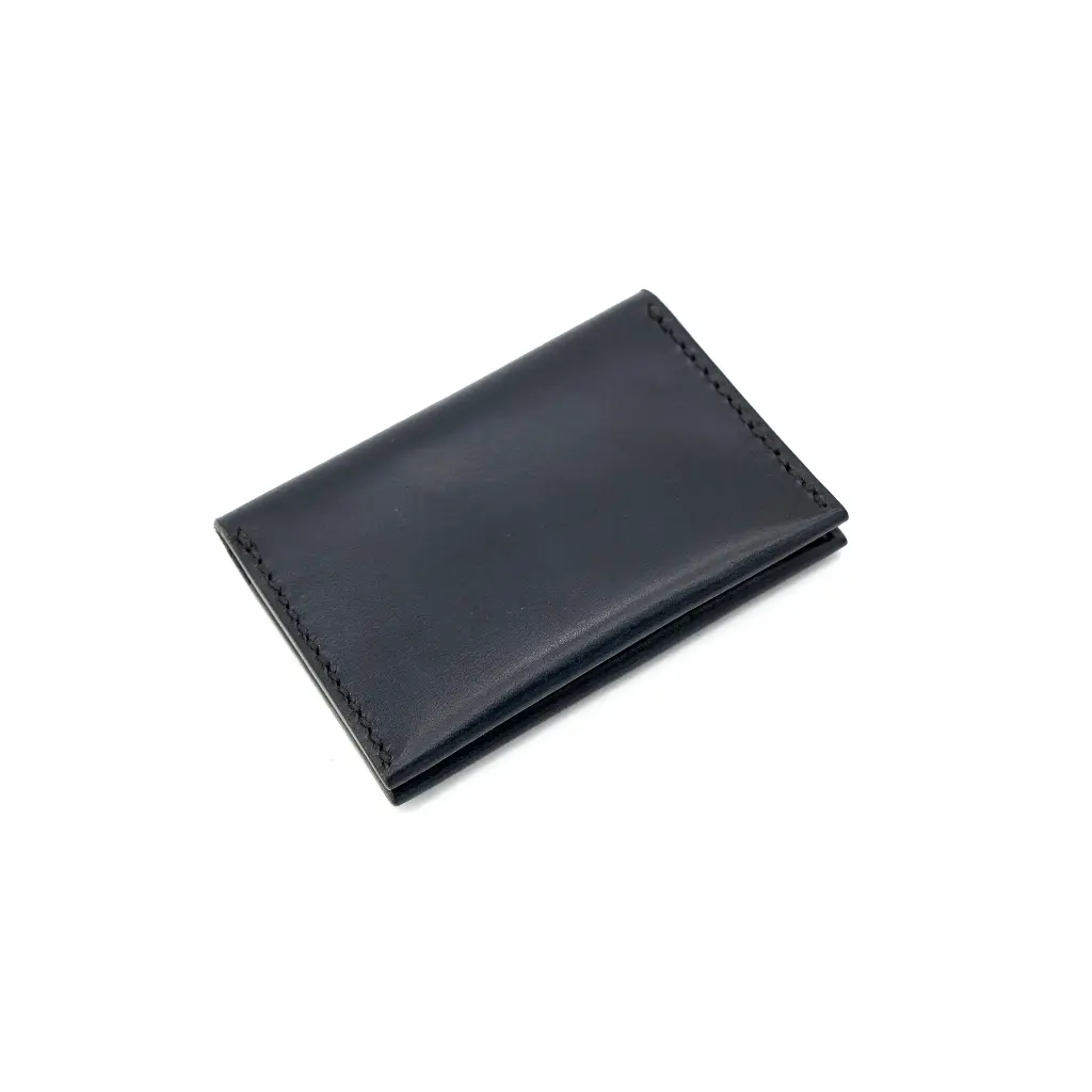 Leather Bifold Card Holder with Button - BSP136