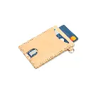 Neck Leather Strap Straight Side Buckle ID Holder - BSP221 