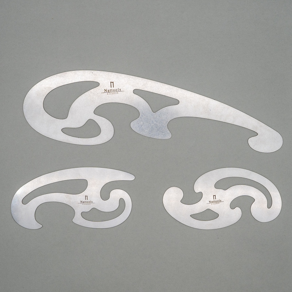 Nattools Cloud-shaped Plate Ruler Set