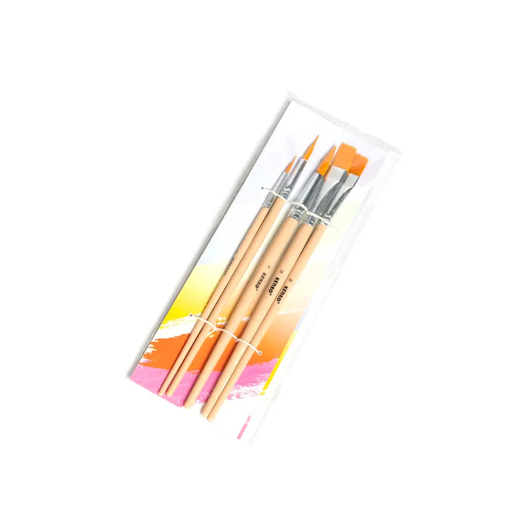 Real Color Leather Paint Brush Set