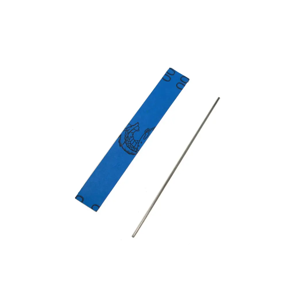 Edge trimmer grinding rod with sandpaper