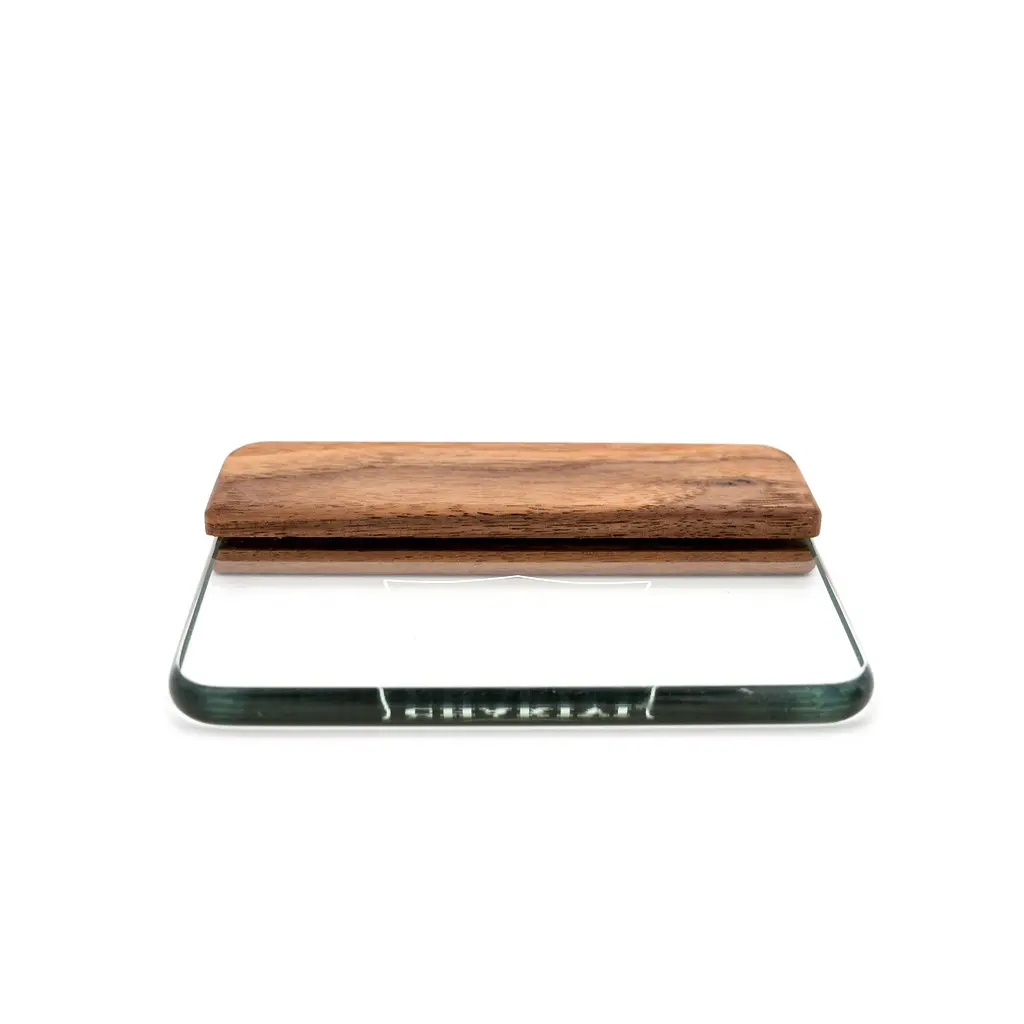 Walnut glass scraper