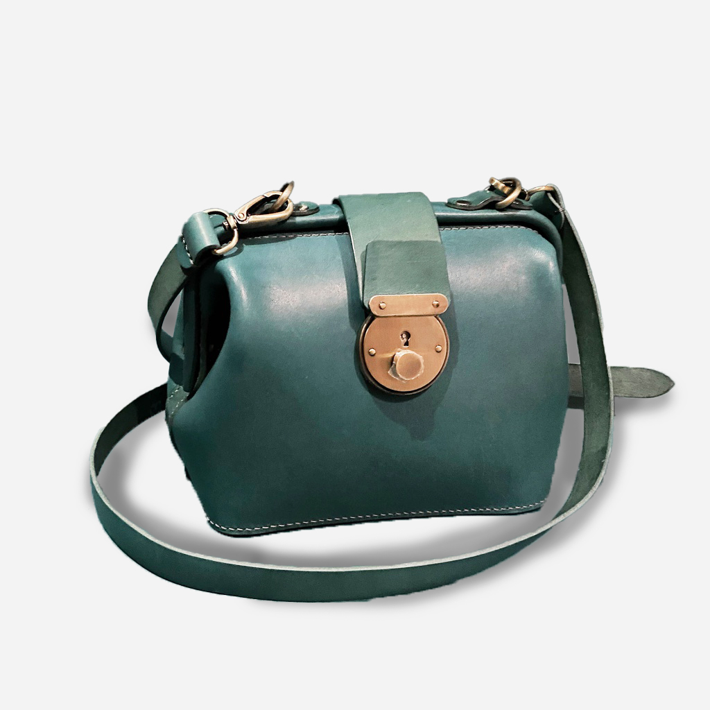 Classic Doctor Bag with Gold Buckle - BSP182