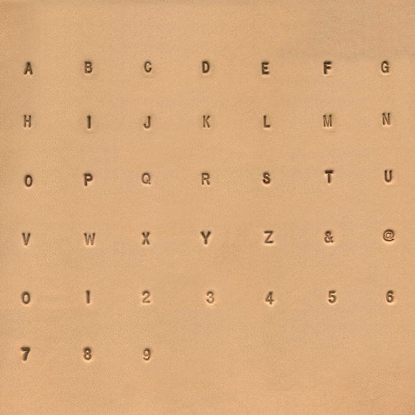 [8137-10] IVAN 3mm Simple Alphabet &amp; Number Stamp Set