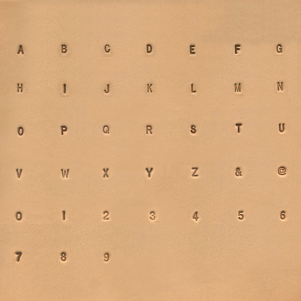 [8137-10] IVAN 3mm Simple Alphabet &amp; Number Stamp Set