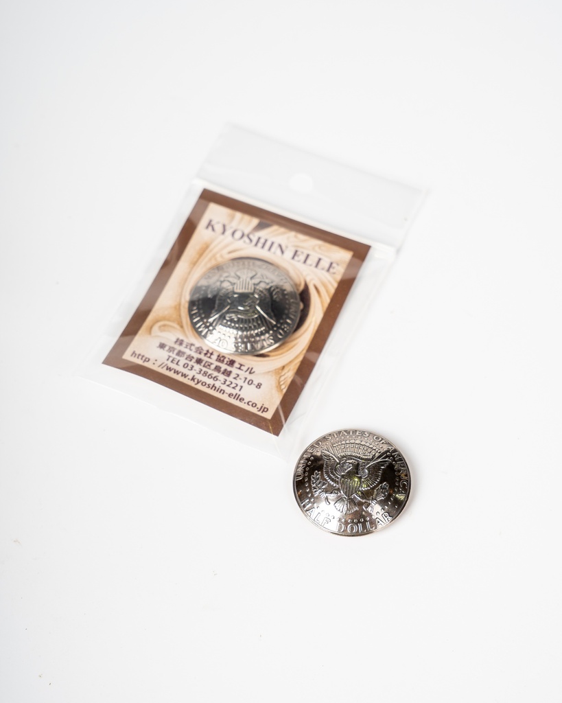 [70320]  Kyoshin Elle 29mm Coin Concho Kennedy Eagle