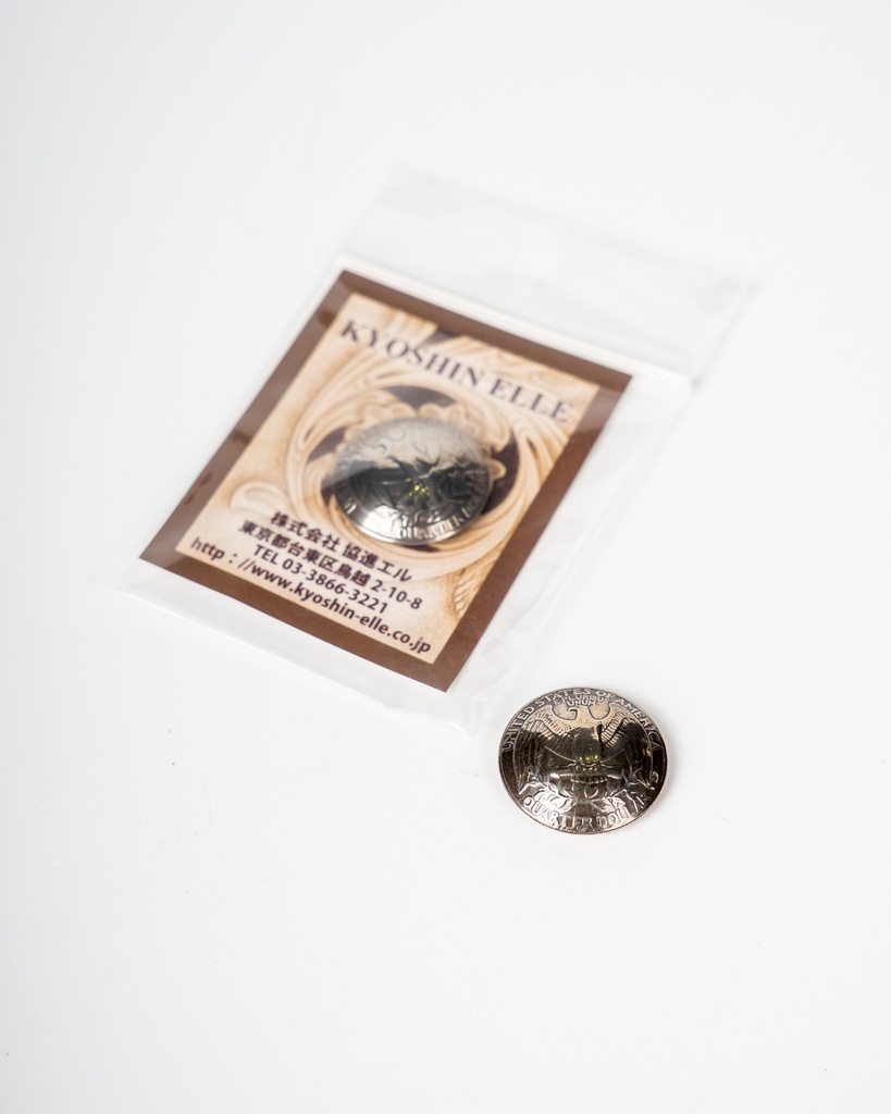 [70321] Kyoshin Elle Coin Concho Washington Eagle 24mm 