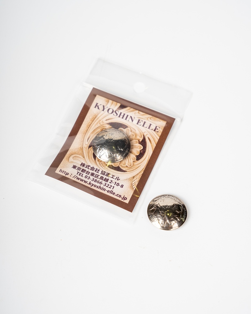 [70322] Kyoshin Elle Coin Concho Indian Heads 21mm