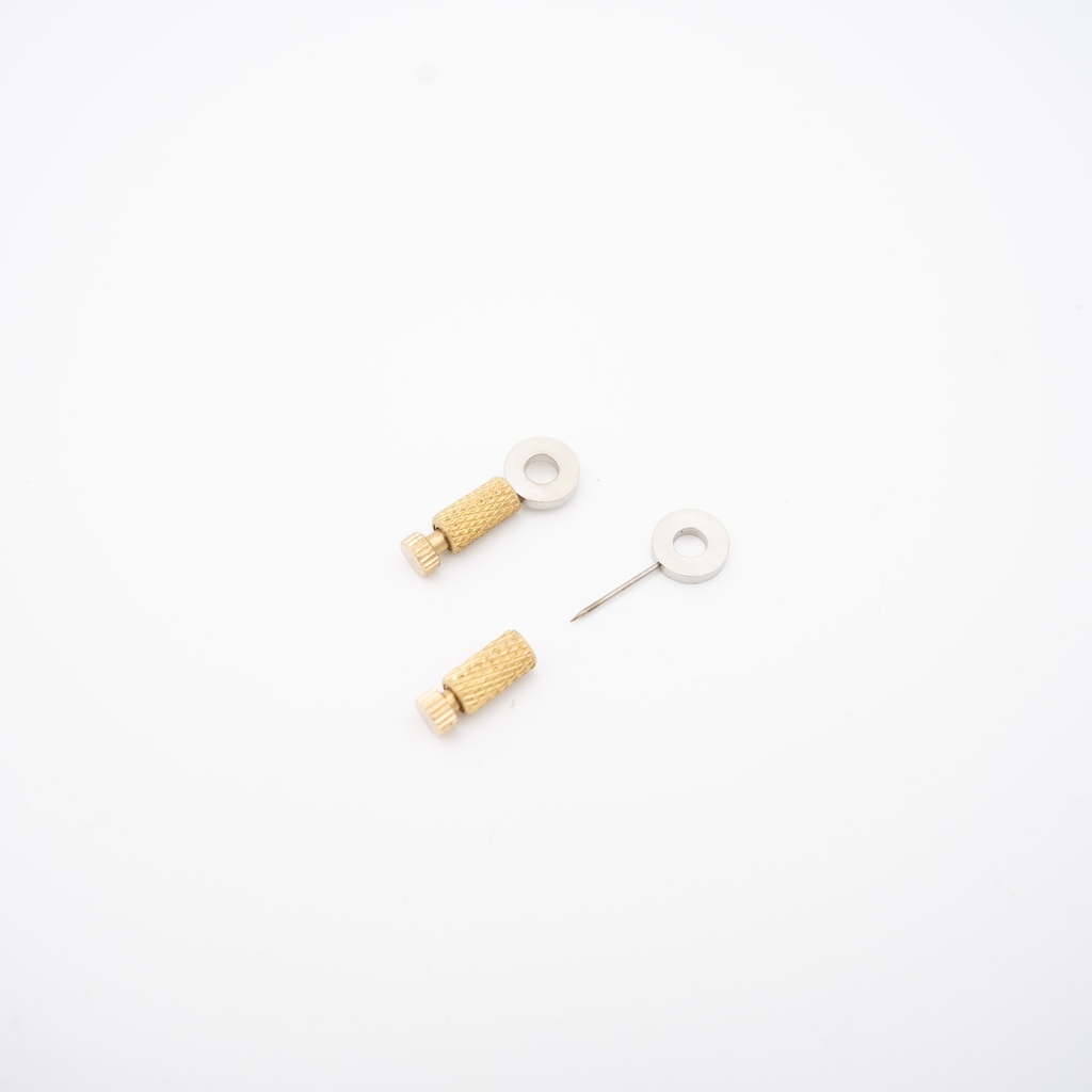 Leather positioning pins