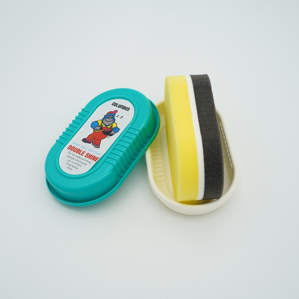 Columbus Sponge Dual-Sided Shoe Brush