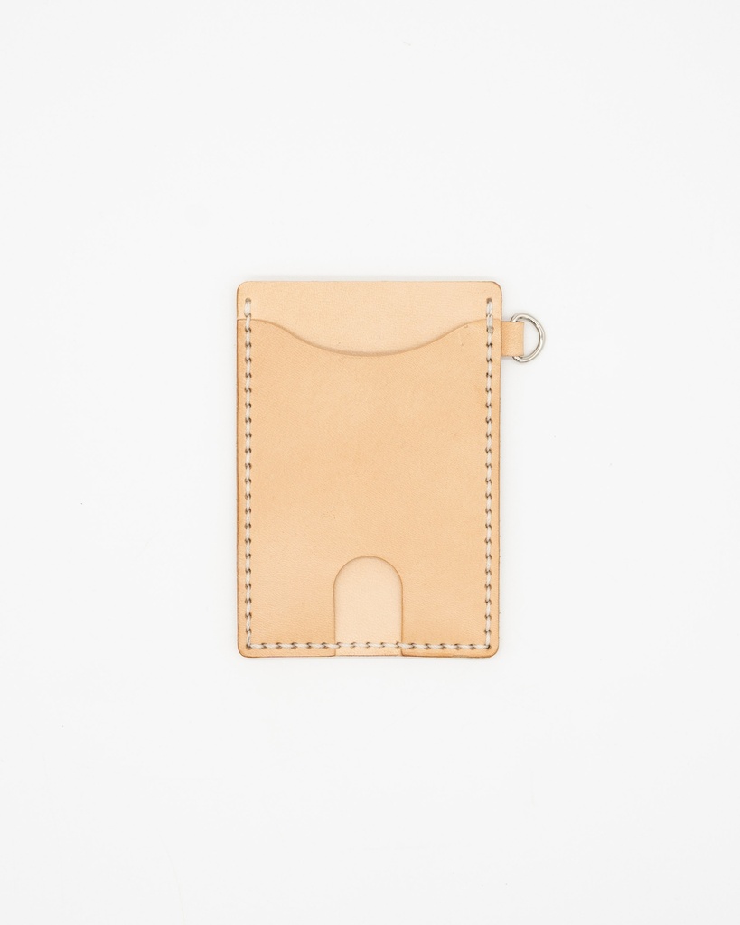 Neck Leather Strap Straight Side Buckle ID Holder - BSP221 