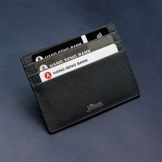 Saffiano Leather Card Holder l | 6 Card Slots 1 hidden pocket FIP003