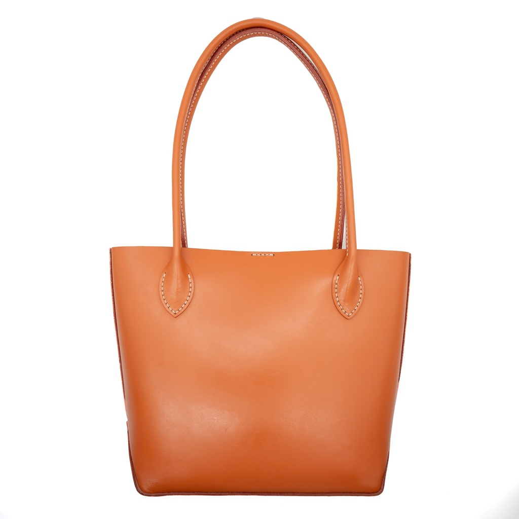 Inverted trapezoid Leather Bag - BSP171