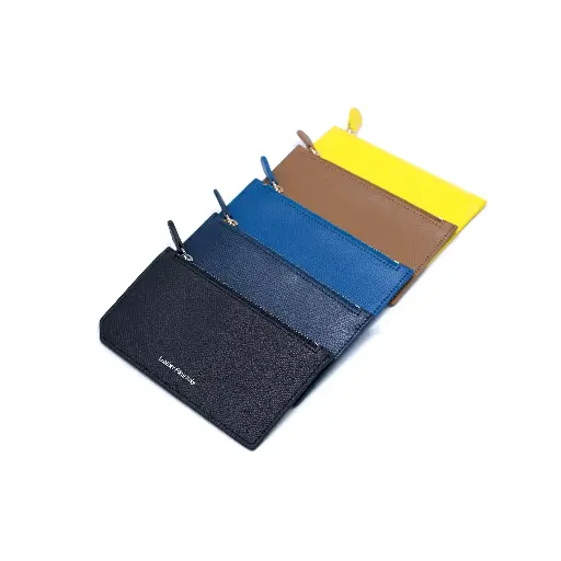 Epsom 皮革拉链零钱包 | 5卡位＋拉链零钱位 | 18 色