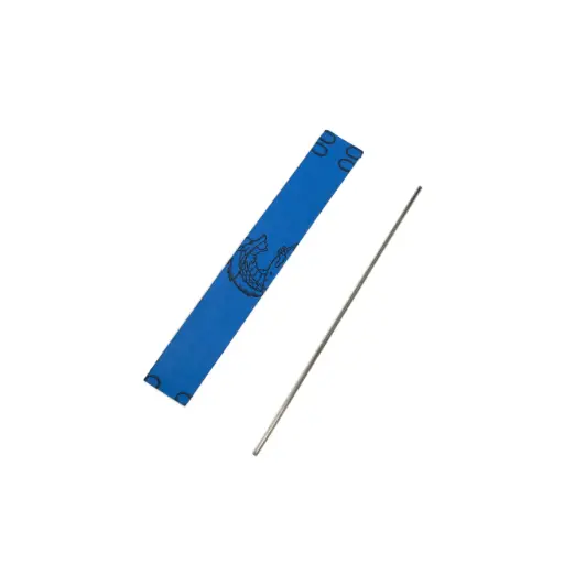 Edge trimmer grinding rod with sandpaper