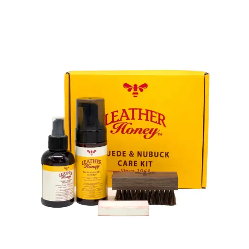 [857834002201] Leather Honey 麂皮 & 绒面革清洁套装